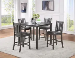 Casual dining room set, with classic craftsman design. This set will tie your dining room together with a sense of...
