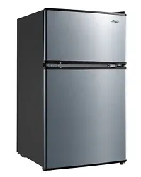 2 cu ft Two-Door Compact Refrigerator is an excellent way to keep your food and drinks cold in any sized room. The can...
