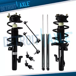 8pc Front Strut w/ Coil Spring + Rear Shock Absorber + Sway Bar. 2x Rear Sway Bar Links - Driver and Passenger Side -...