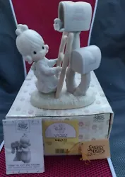 1991 Precious Moments Figurine “Good News Is So Uplifting” 523615. Shipped with USPS Ground Advantage.