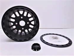 Method Race 406 Beadlock Wheel 14x10 5+5 Offset 4/136 Bolt Pattern Matte Black.