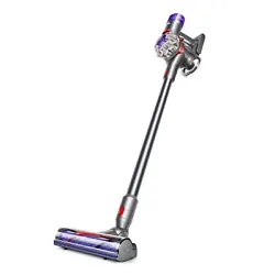 The Dyson V8 cordless vacuum is engineered with the power, versatility, tools, and run time to clean homes with pets....