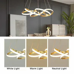 About this item The LED ceiling lights are also a beautiful highlight, because rings covered with LED strips look...