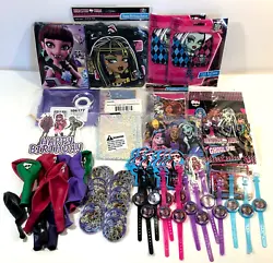 3 New Other Balloons. Standard Size Foil Monster High Balloon X2. Monster High RSVP Cards. Monster High Student ID...