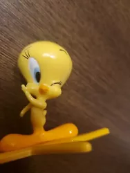 Vintage/New Tweety Bird Star PVC Figure 1996 Looney Tunes Applause Cake Topper. about 2 inches. tall