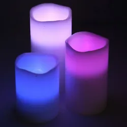 Customize these candles to set the mood. The easy to use remote allows for placing the candles in hard to reach areas....