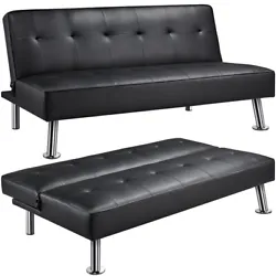 【Versatile 3-in-1 living room furniture】How long will it take to turn an upright futon into a platform bed? 1...