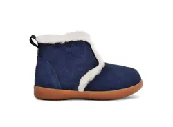 UGG New in box Toddler Daden. Woven heel label with UGG® logo. Suede upper. Molded rubber outsole. Textile lining made...