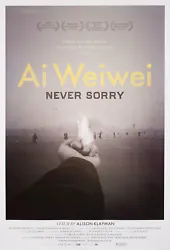 Ai Weiwei: Never Sorry 2012 U.S. One Sheet Poster. See full description for condition details and more.