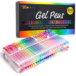 Express your creativity using these high quality gel pens housed in a compact folding case. Perfect for any skill...