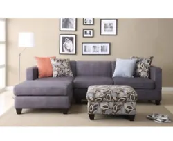 BRAND NEW SECTIONAL SOFA. NEVER OPENED MICROFIBER W/ OTTOMAN AND PILLOWS AS PICTURES. 3 BOXES. Brand new in box never...