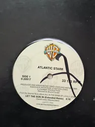 ATLANTIC STARR : Let the sun in. A Let The Sun In (Extended Remix) 9:10. B1 Let The Sun In (Remix Edit) 4:30. B2 Let...