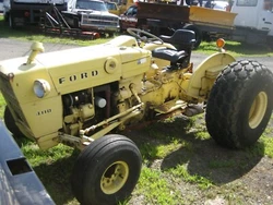 Ford 4110 industrial tractor 4 cylinder gas, multi speed select shift automatic ( good if you have weak knees-legs )...