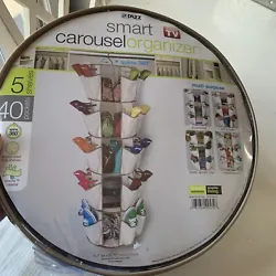 new Dazz Smart Carousel Organizer 5-tier hanging closet home shoes purses.