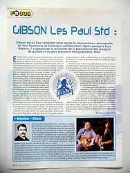 GIBSON Les Paul Std. COUPURE DE PRESSE. COUPURE DE PRESSE-CLIPPING. Quelque soit le nombre de Coupures de presse /...