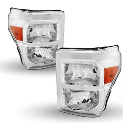 For 2011-2016 Ford F250 F350 F450 F550 Super Duty. No Wiring or Any Other Modification Needed. 1 pair of headlights...