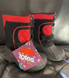 NEW Tyler II Totes Snow Boots BOYS GIRLS RED & BLACK Waterproof ShellToddler Size 7New with tags, as shown Only minor...