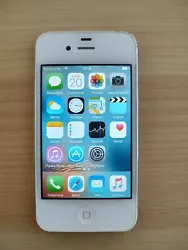 Apple iPhone 4s 8 Go Blanc pour pièces non testé, pas de blocage iCloud, réinitialisé, dernière version installée.