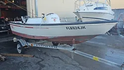 13 Boston Whaler Dauntless with 40HP Evinrude and Continental trailer. Highly regarded model and year from this...