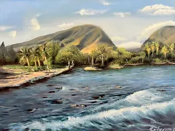 Immerse yourself in the beauty of nature with this stunning Seascape Oil Painting. The painting features a breathtaking...
