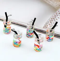Material：Resin+Glass bottle. Color:A variety of colors for your choice.