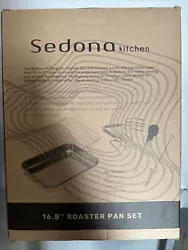 Sedona Kitchen 16.5” Stainless Steel Roaster Pan Set 6-Piece 😃😃.