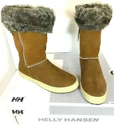 Helly Hansen Waterproof Winter Boots - Alexandra 2. Whiskey Tan with Faux fur cuffs and lining. Upper: Premium Quality...