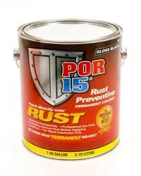 POR-15 45001 Rust Preventive Coating Gloss Black - 1 gallon. WHY CHOOSE POR-15 RUST PREVENTIVE COATING – POR-15 is...
