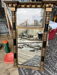 Antique 1774 federal split column mirror, with city scene. one of a kind.. This is the real deal. I can’t find one...
