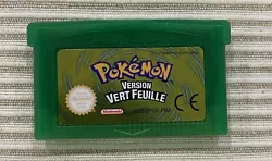 Jeux Pokémon version Vert Feuille sur Gameboy Advance en françaisAutre Version disponible: Rouge Feu, Émeraude,...