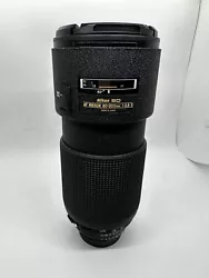 NIKON ED AF NIKKOR 80-200mm F/2.8 D LENS. This is a push/pull telephoto zoom lens. Comes as pictured, with both front...