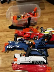 NERF GUN LOT. BIG GUNS. Various Nerf guns collected over the years. All in working condition. Sold as is. All items...