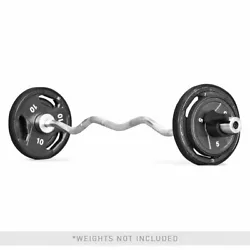 The unique design of the weight curl bar lets you place your hands at the optimum position for total muscle isolation....