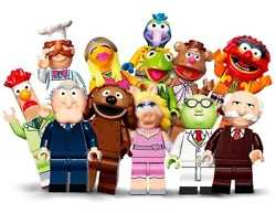 LEGO - Muppets - 71033 - MINIFIGS. SWEDISH CHEF. FOZZIE BEAR. MISS PEGGY. KERMIT THE FROG.
