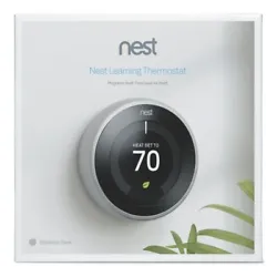 T3007ES, Stainless Steel, Google Nest 3rd Generation Learning Thermostat. The Nest Leaf feature alerts you when you...
