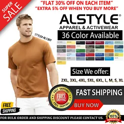 Style: AL1301. Set-in rib collar with shoulder-to-shoulder taping. Ash, Athletic Heather, Banana, Black, Burgundy,...