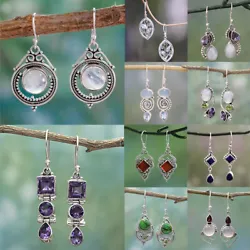 Item type: Dangle Earrings. 1 x Pair Earring. Color: Silver, as picture,12 styles. Style: Elegant, Fashion.