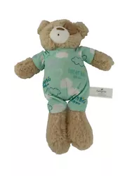 Nat & Jules Dream Big Little One Bedtime Teddy Bear Plush 9” Shaggy Sleepy Soft
