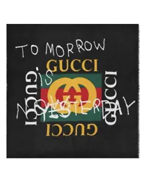 Gucci Coco Capitán logo Scarf/Shawl Tomorrow Logo. Condition is 