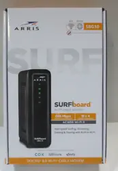 ARRIS SURFboard DOCSIS 3.0 Cable Modem & AC1600 Mbps Wi-Fi Router Black - SBG10