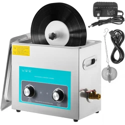 Ultrasonic Frequency: 40kHz. 【PREMIUM SUS304 MATERIAL】 - Tank Size: 6L/1.59 Gal; Ultrasonic Power: 180W; Heating...