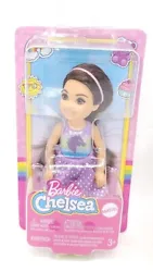 Mattel - Barbie Doll -CLUB CHELSEA (Brunette Hair - 6-inch)(Unicorn Dress).