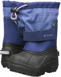 Columbia Powderbug Plus II Snow Boots Toddlers Size 4 Eve / Northern Lights. Recycled 6mm washable recycled felt liner....