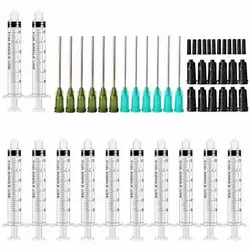 Luer lock plastic syringe, connection more durable. The stainless steel blunt needle is perfect for glue dispensing,...