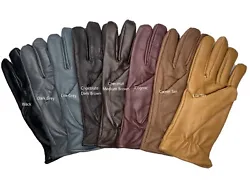 Soft leather winter gloves w/ fleece lining S- 3XL. For comfort and amazing warmth, gloves have a luxurious velvet...