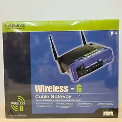 Linksys Wireless-G Cable Gateway Modem / Router / USB / 4-Port Switch | Tested. Condition is 