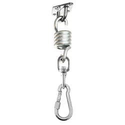 Spring Rated over 500lb capacity. Hook Mount, Spring, and Snap Swivel for mounting hammock chairs and other hanging...
