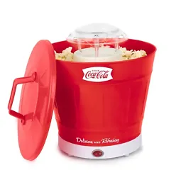 A combination popcorn popper and a serving bucket, this hot air popper provides an eruption of hot, crunchy, and...