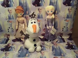 Buy larger size plush both of the Disney Frozen 2 including Olaf and Sven. Olaf is plush and both Elsa & Anna are mid...