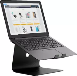 Slabo Support Notebook Support PC Portable pour MacBook/MacBook Air/MacBook Pro/Notebooks Aluminium - Noir.
